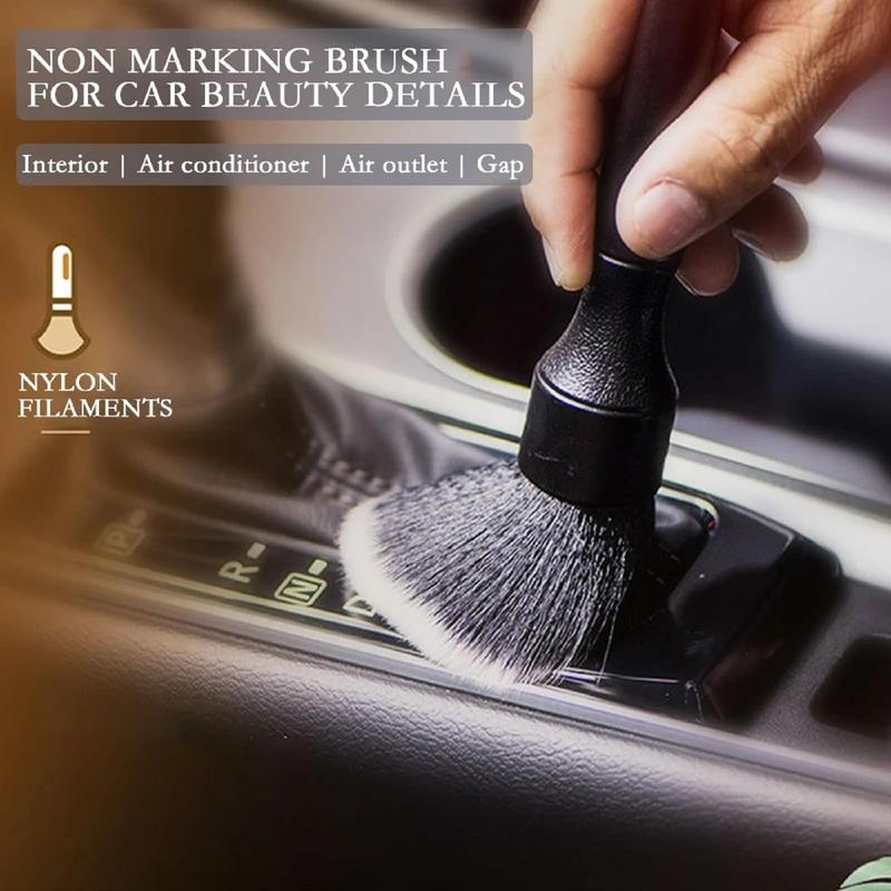 Car Interior Detailing Brush, Soft Bristle Car Interior Cleaning Dusting Brush, Multi-purpose Cleaning Brush for Interior Surfaces