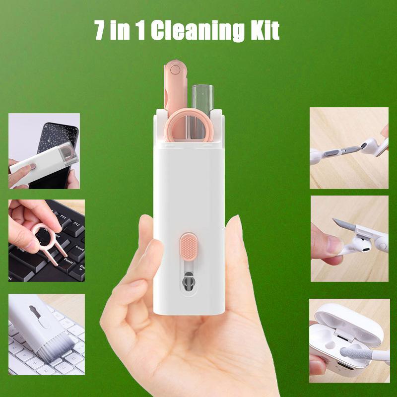 Multifunctional 7 In 1 Cleaning Kit Headset Cleaning Pen Set Keyboard Cleaner Cleaning Tools Cleaner Keycap Puller Kit