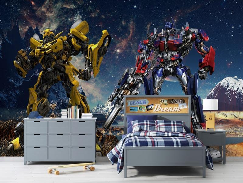 Kids Room Transformers Mural tapestry Suitable for decorating the bedroom or taking on a picnic