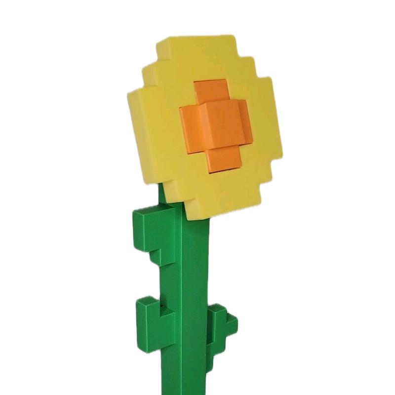 Minecraft Inspired Sunflower  Decorative Sculpture Plants