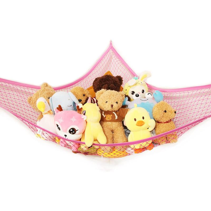 Stuffed Animal Net Or Hammock, Toy Hammock, Teddy Bear Hammock, There Are 25 Rubber Bands In The Elastic Of Our Stuffed Animal Storage Net (Large)