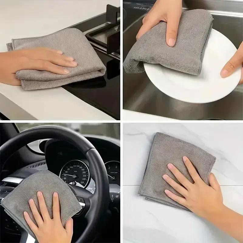 Microfiber Car Cleaning Cloth, Multifunctional Cleaning Towel, Durable Absorbent Towel, Cleaning Supplies for Car Kitchen Bathroom