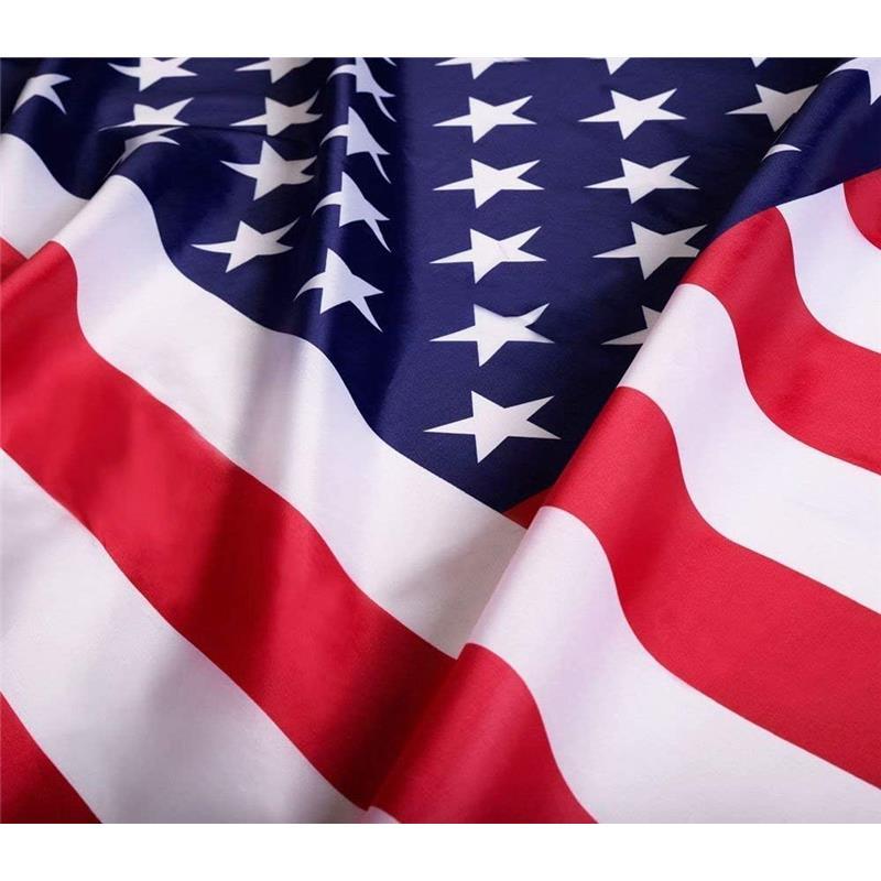 American Flag 3x5 Foot - Fade Resistant US Polyester USA Flags with Brass Grommets 3 X 5 Feet