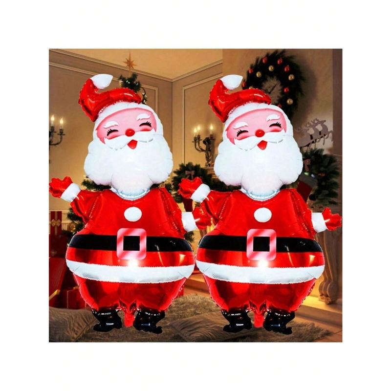 2pcs Christmas Oversized Decorative Balloons 47 Inches (119.2 Cm) Suitable For Christmas Party Decoration Supplies Christmas Aluminum Foil Balloons Christmas Balloon Decoration,Christmas