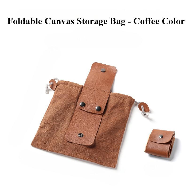 Outdoor Fruit Picking Bag, Foldable Canvas Storage Bag with Buckle, Waist Hanging Tool Bag, Folding Canvas Tool Storage Bag