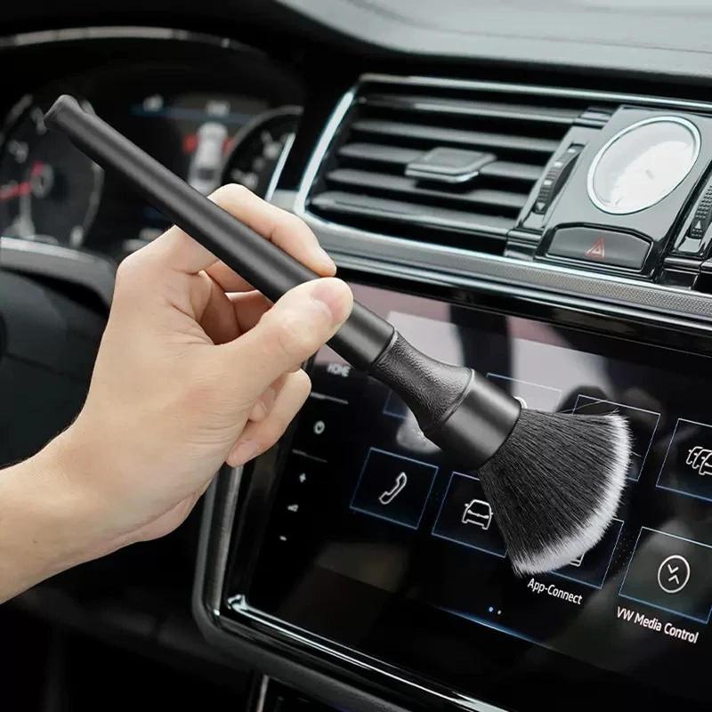 Car Interior Detailing Brush, Soft Bristle Car Interior Cleaning Dusting Brush, Multi-purpose Cleaning Brush for Interior Surfaces