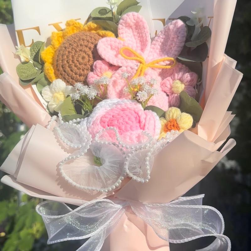 Handmade Flowers Bouquet - Perfect for Home Decor and Gift Decorative