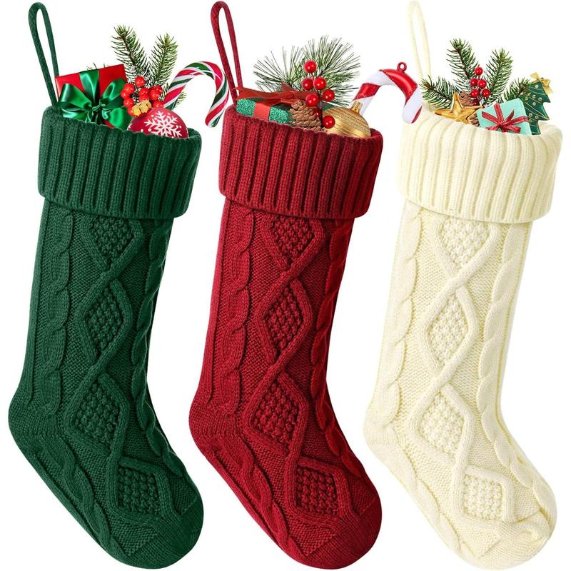 6 Pack Christmas Stockings, Fashion Stockings