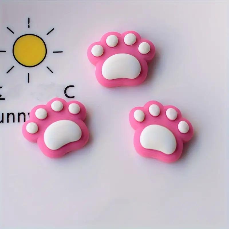 Cute Cat Paw Design Refrigerator Magnet, 7 Counts set Colorful Lovely Paw Shaped Fridge Magnet, Decorative Magnet for Kitchen Office Whiteboard