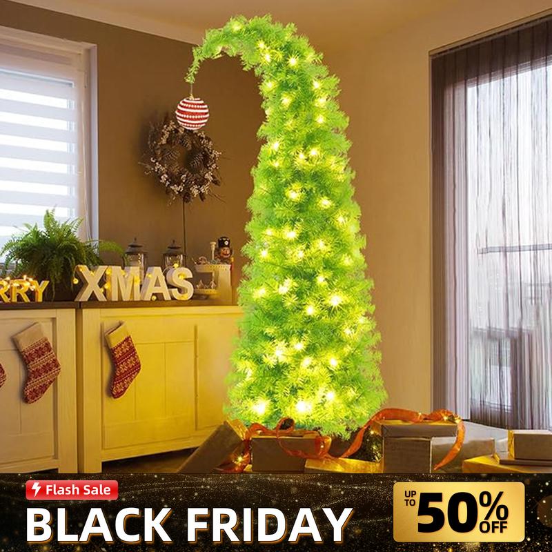 6FT Bendable Artificial Christmas Tree - Easy Assembly, Perfect for Cozy Home Holiday Vibes | Must-Have Festive Decor for a Magical Christmas! christmas celebration holiday time traditional  christmas（no light））