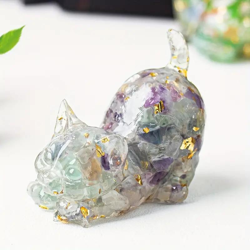 Cute Cat Design Figurine, 1 Count Mini Household Resin Ornament, Festival Decoration, Gifts for Family and Friends