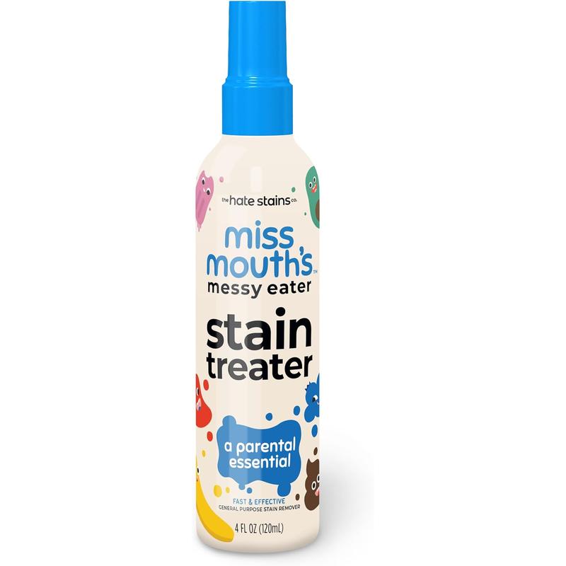 Messy Eater Stain Treater Spray - 4Oz Stain Remover - Newborn & Baby Essentials - No Dry Cleaning Food, Grease, Coffee off Laundry, Underwear, Fabric, Cleaner Household, Kit, Room, Shoe, Tool