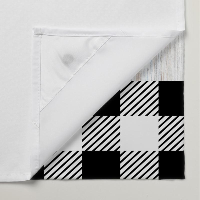 Letter & Plaid Pattern Shower Curtain, Modern Waterproof Bathroom Curtain, Bathroom Decoration Supplies for Home Hotel Salon Dormitory