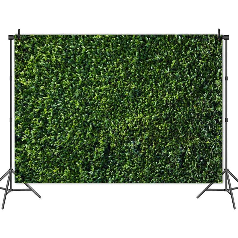 7x5FT Spring 3D Green Leaves Theme Photo Background Wedding Birthday Party Photography Backdrops Graduations Decor Shoot Props Bannner