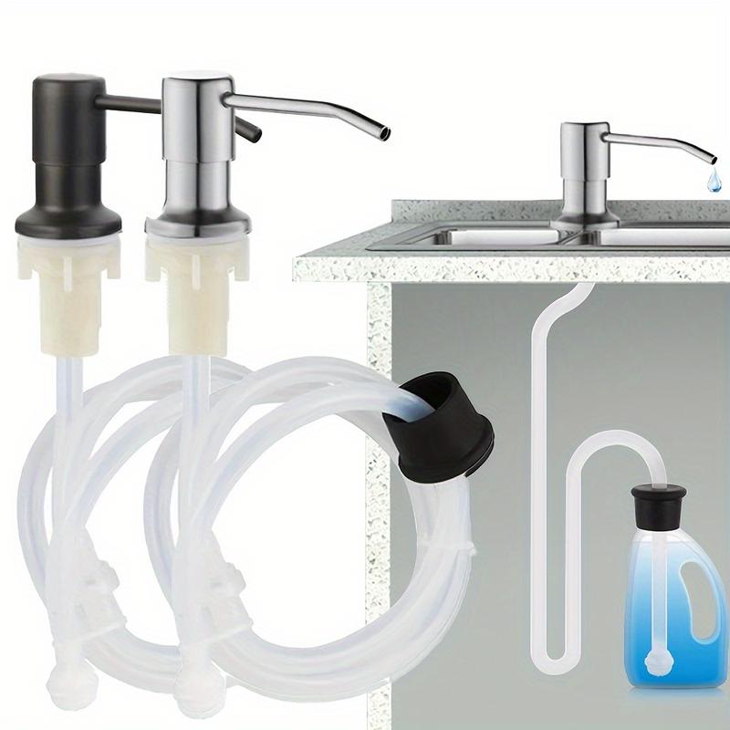 1 Set Kitchen Sink Soap Dispenser - Easy-to-Use Liquid Pump with Durable Stainless Steel Head, Multi-Purpose Hand Lotion Dispenser, and Convenient Tube Hose Bottle Accessories for a Hassle-Free Experience