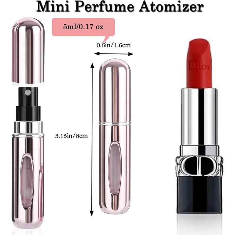 2 pcs Mini Perfume Travel Refillable Bottles-5ml Portable Atomizer Sprayer,Empty Pump Container for Traveling and Outgoing