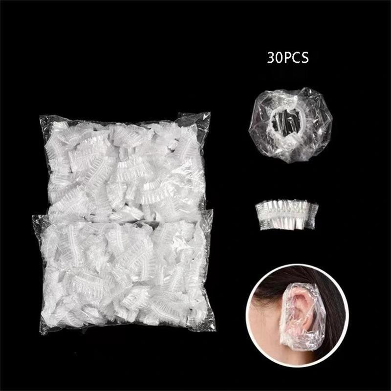 Disposable Ear Cover, 30pcs set Waterproof Ear Protector, Ear Cover for Hair Dye Shower Bathing, Christmas, Christmas Gift