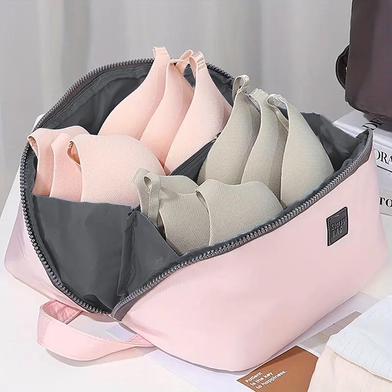 Underwear Storage Bag, Summer Portable Zipper Bras Organizer for Traveling, Women's Lingerie & Underwear Accessories