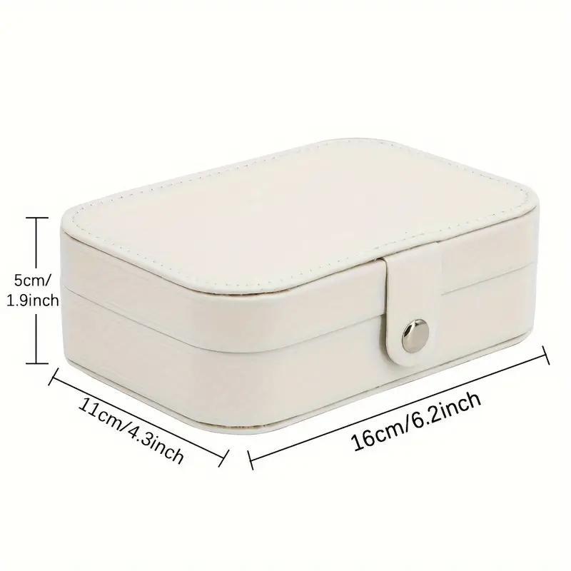 Letter Pattern Jewelry Storage Box, 1 Count Portable Jewelry Organizer with Lid, Multipurpose Organizer for Desk, Office, Bedroom, and Bathroom