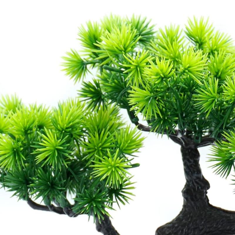 Artificial Bonsai Tree with Pot, Artificial Potted Decorative Plant, 9-inch Greenery Plants Decor for Home Office, Desktop Ornaments, Summer Gift, Mean Girls Decorations