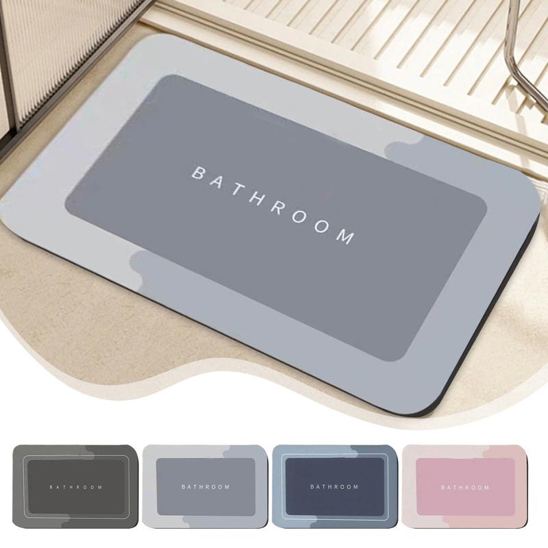 Bath Rug Super Absorbent Quick Dry Bath Mats Backing Non Slip Washable Bathroom Floor Mats Shower Rug For Bathtub Bath Shower Room Soft Absorbent