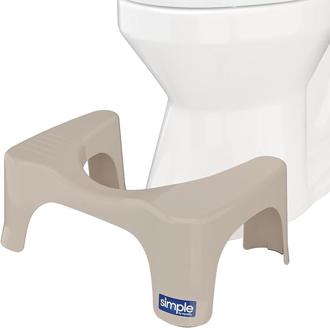 Squatty Potty Simple Bathroom Toilet Stool, White, 7