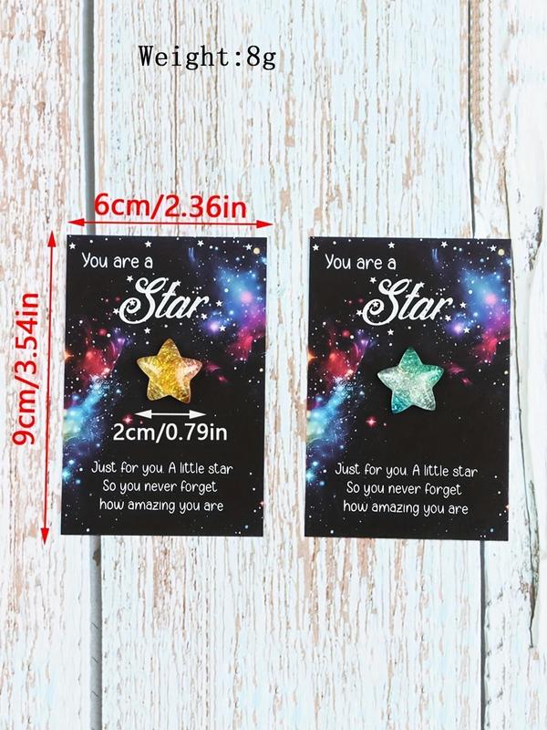 Star Shaped Resin Mini Trinket, Encouragement Greeting Gifts, Birthday Wedding Party Gift, Unique Birthday, Back to School, , Christmas Gifts As Halloween Gift