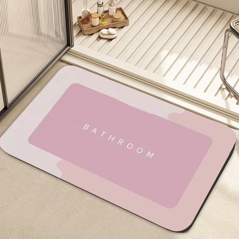 Bath Rug Super Absorbent Quick Dry Bath Mats Backing Non Slip Washable Bathroom Floor Mats Shower Rug For Bathtub Bath Shower Room Soft Absorbent