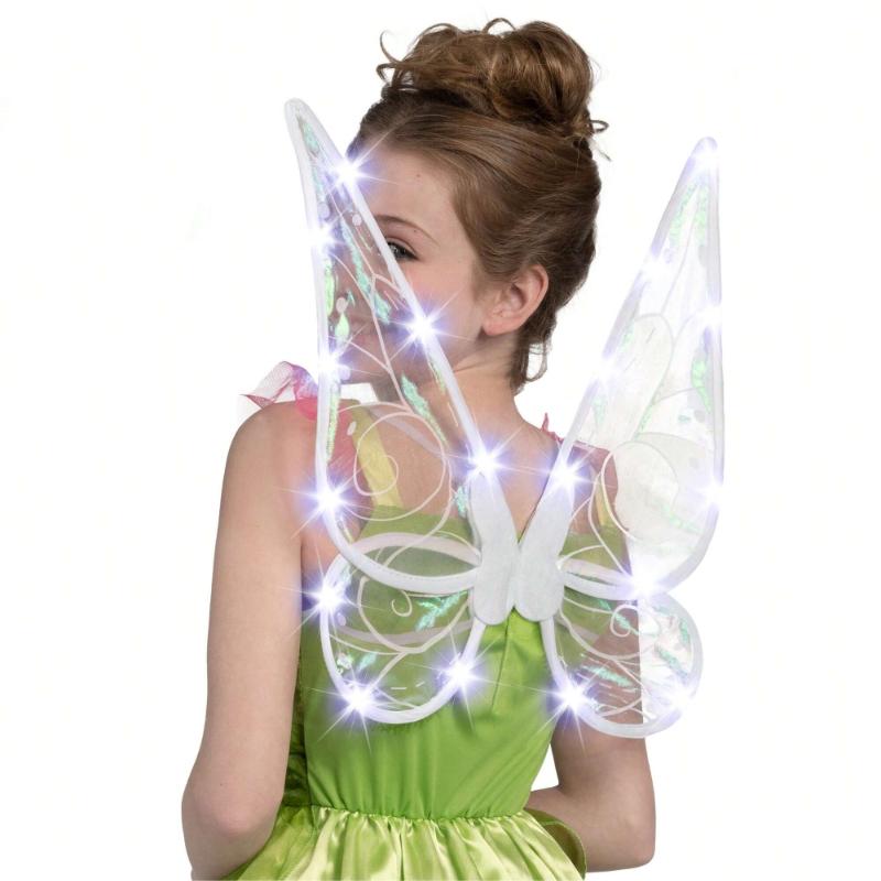 Halloween Light Up Fairy Wing, Wing With 3 Light-Up Modes For Halloween Cosplay Parties