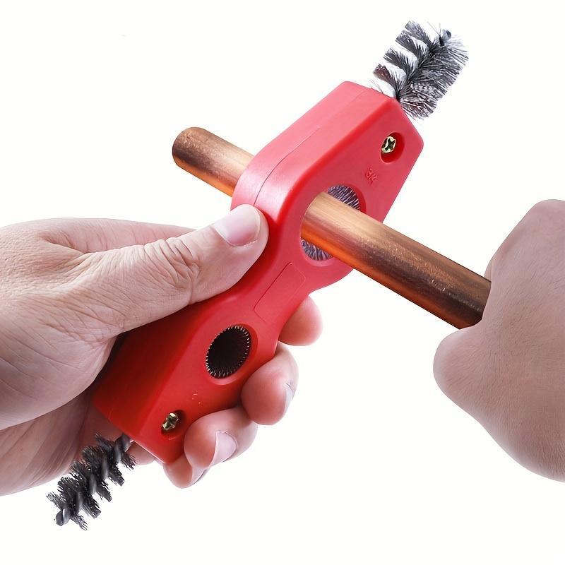 4 in 1 Copper Tube Cleaning Brush, Multifunctional Pipe Cleaning Tool, Pipe Installation Welding Scraper Cleaning Tool, Professional Hand Tool