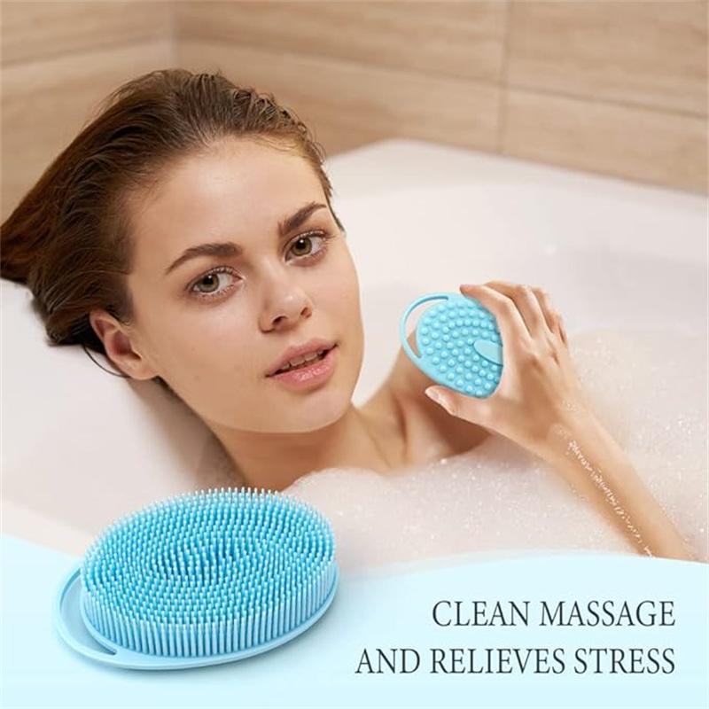 Silicone Body Scrubber, Exfoliating Body Scrubber Soft Silicone Loofah Body Scrubber Fit for Sensitive and All Kinds of Skin Clean and Sanitary Brush Shower