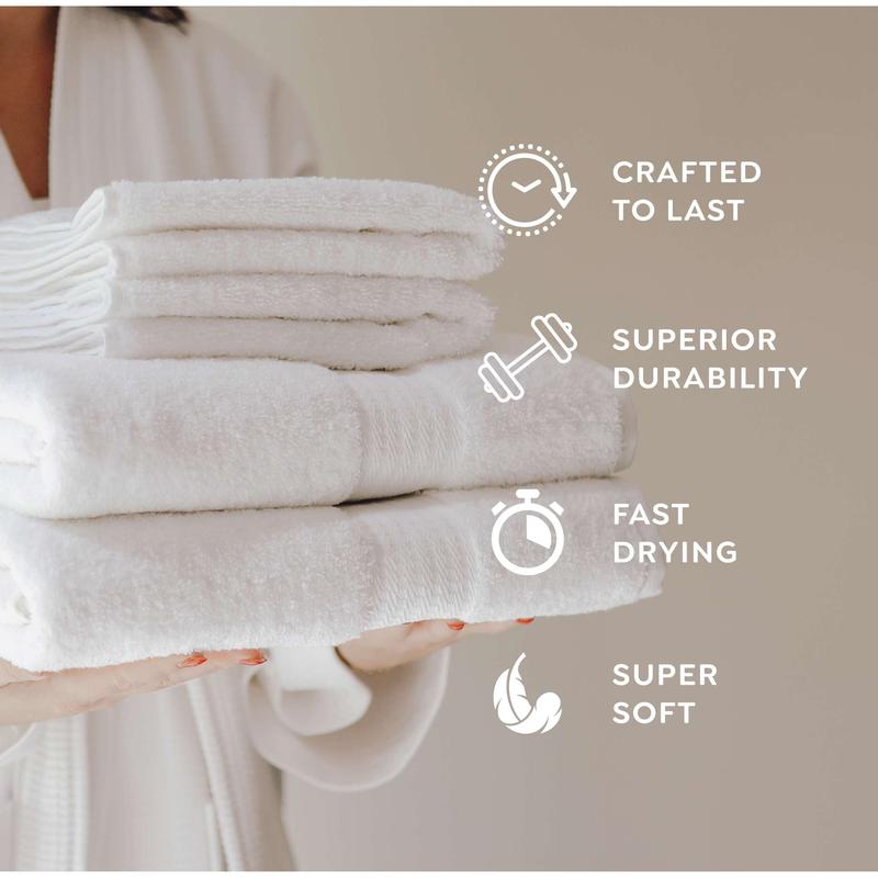 True Classics 4pk Bath Towel Set