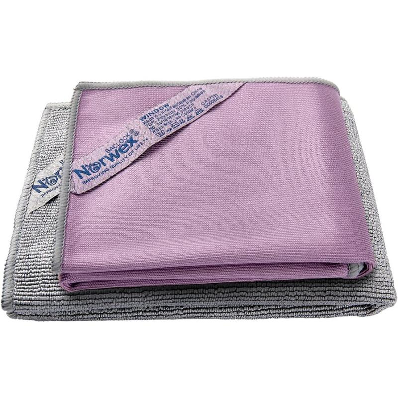 Norwex Basic Package | Window & Enviro Cloth Cleaning Glass | Grey Violet