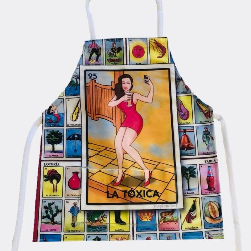 Apron nonbrand la toxica Comfortable Accessories Pockets Women