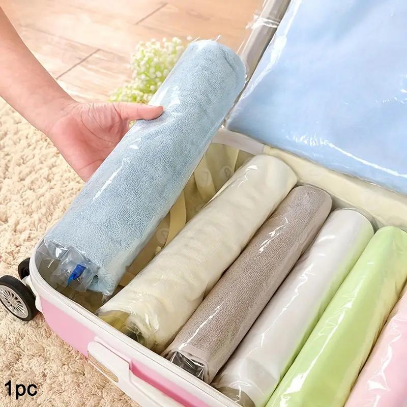 Vacuum Storage Bag, 1 Count Roll Compression Bag, Space Saving Storage Bag, Traveling Storage Bag for Business Trip, Traveling Accessories