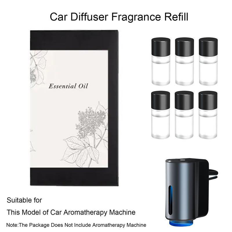 6 Packs * 10ML Car Diffuser Fragrance Refills for Scented Vehicles Perfume Aroma Freshener