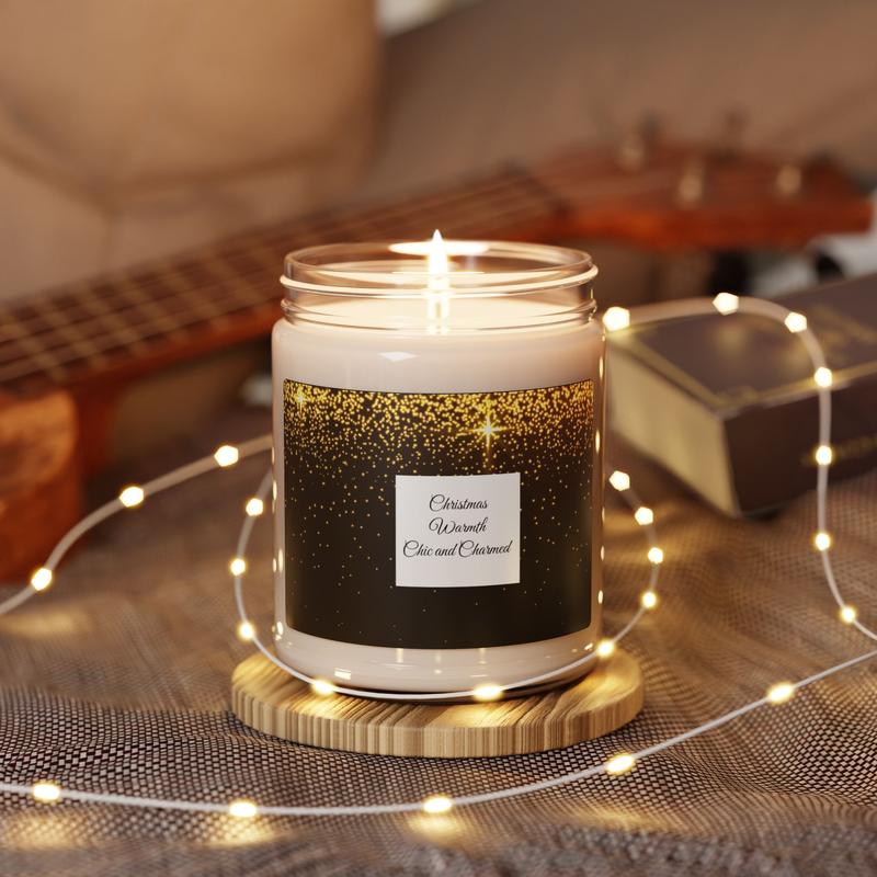 Soy Candle, Christmas Warmth Scented, Fall Decor, Thanksgiving Candle, Home Fragrance, Holiday Gift