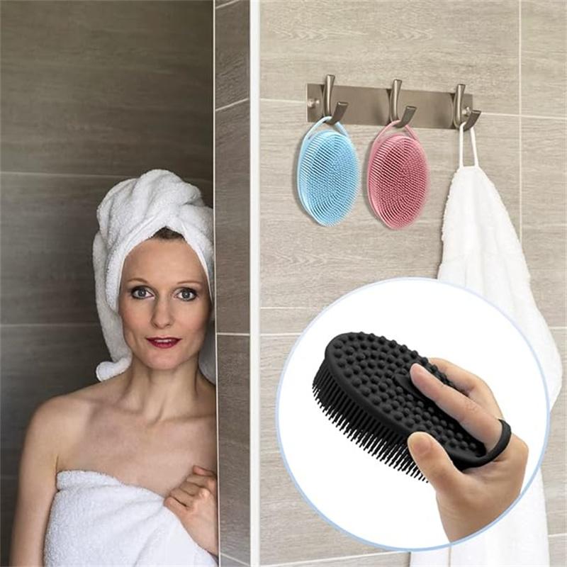 Silicone Body Scrubber, Exfoliating Body Scrubber Soft Silicone Loofah Body Scrubber Fit for Sensitive and All Kinds of Skin Clean and Sanitary Brush Shower