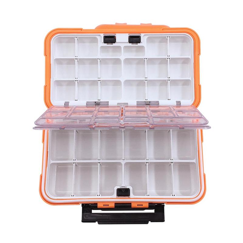 Multi-grid Screw Storage Box, 1 Count Waterproof Storage Box with Compartments, Portable Organizer for Home & Office