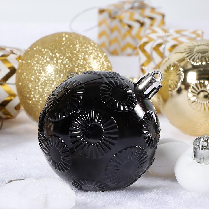 52PCS Painted Snow Ball Christmas Christmas Ball Electroplated Decoration Christmas Tree Hanging Decorations Christmas Ball for Xmas Trees Party Holiday Decorations christmas tree decoration christmas  lights