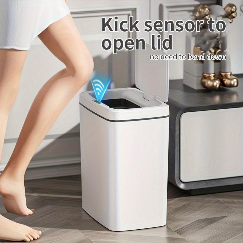 Smart Sensor Trash Can, 1 Count Multifunctional Dynamic Sensor Mode Trash Can, Household Waste Bin for Kitchen, Office, Living Room, Battery Not Included