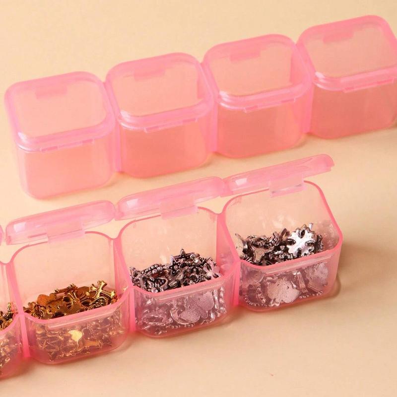 Jewelry Storage Box with Lid, 1 Count 28-grid Clear Jewelry Organizer, Portable Jewelry Storage Box for Necklaces, Rings, Earrings, Nose Rings