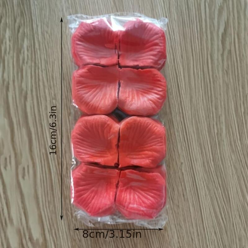 Red Rose Petal, 2000pcs pack Romantic Decorative Rose Petal, Room Decorative Plants Ornaments, Fake Flower for Home Wedding Engagement Party