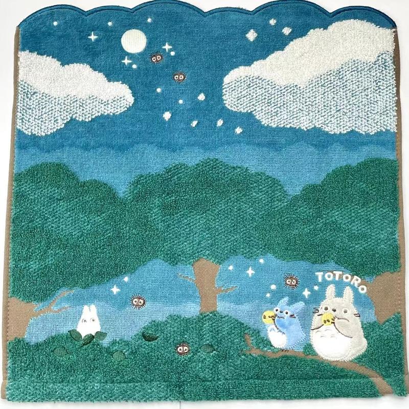 Super Cute High Quality Night Blue Cotton Towel for Bathroom, Kitchen, Home Decor Decorative Hand