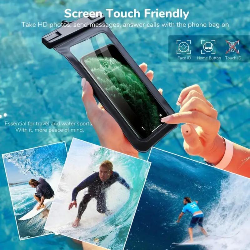 Universal Waterproof Phone Bag, 2 Counts Waterproof Storage Bag, Dry Bag, Phone Storage Bag for Iphone 14 13 12 11 Pro Max Xs Plus Galaxy