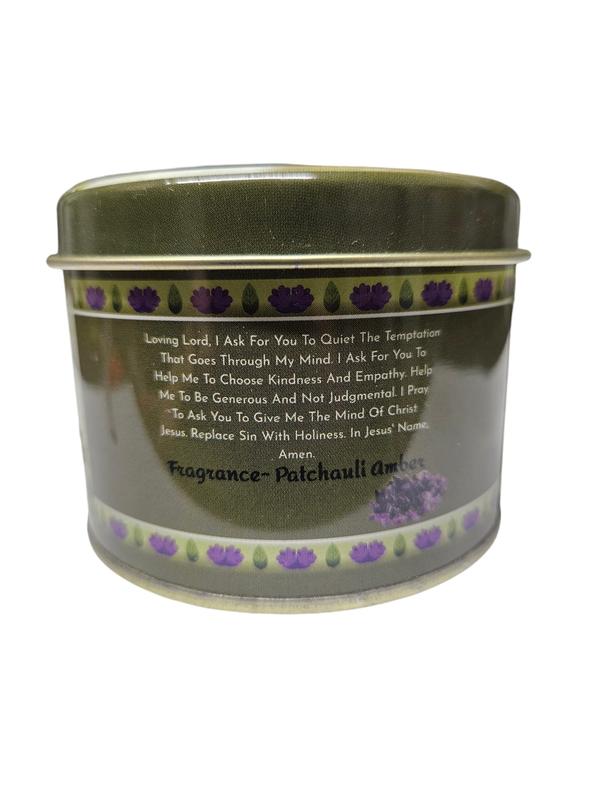 Patchouli Amber Scented Quartz Candle - 4.2oz for Purifying, Healing, and Spiritual Awakening