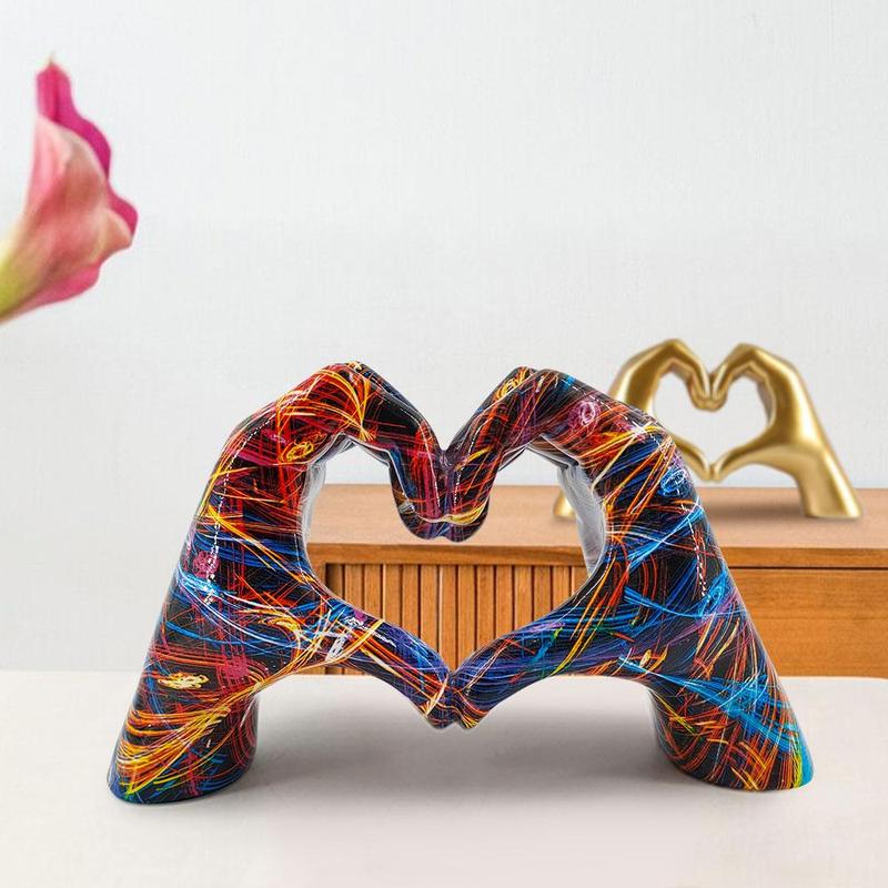 Heart Shaped Gesture Ornament, Creative Simple Desktop Decoration, Desk Decor for Home Office