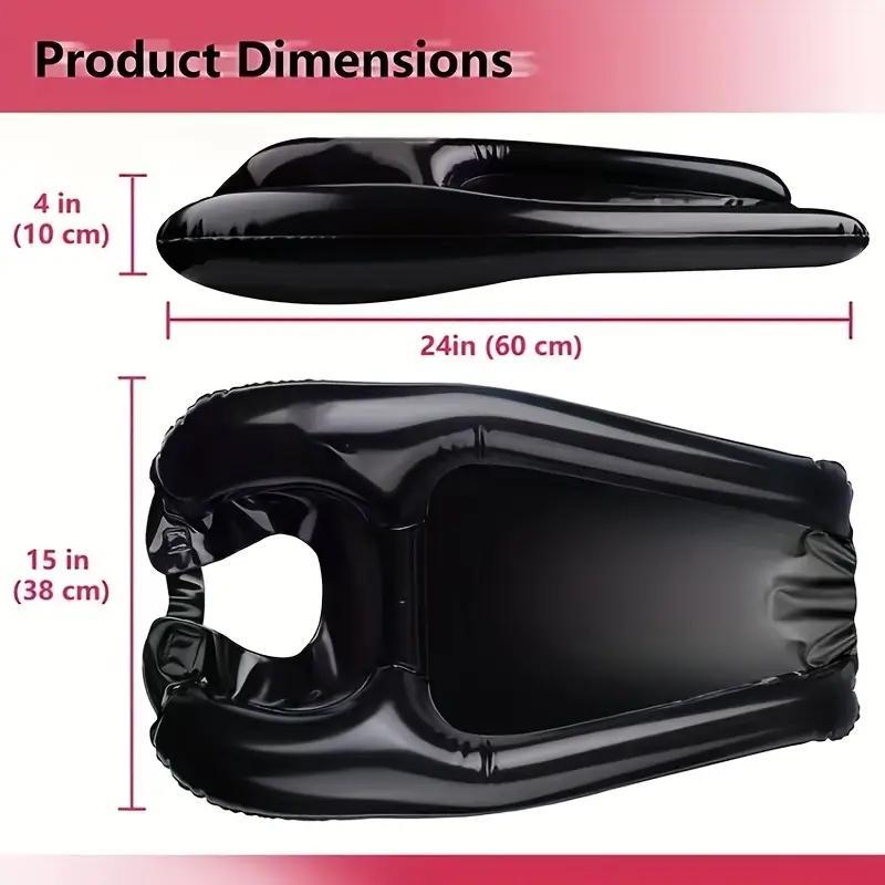 Portable Inflatable Shampoo Bowl, 1 Count Hair Shampoo Washbasin, Hair Care Product for Home & Travel, Hair Care & Styling Tool