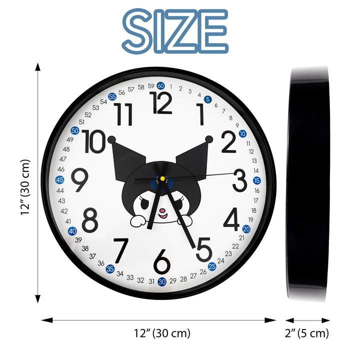 Cute wall clock with anime character and stickers included. Silent clock. Decor Hanging Ornaments Hangable Decoration