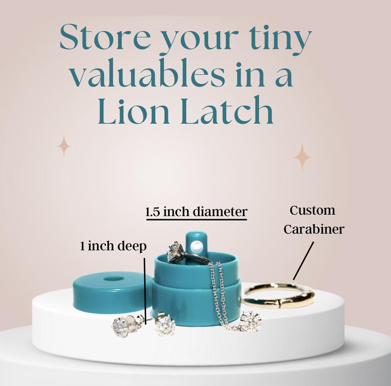 Lion Latch OFFICIAL Shark Tank - travel jewelry box - ring box -  ring holder - jewelry organizer